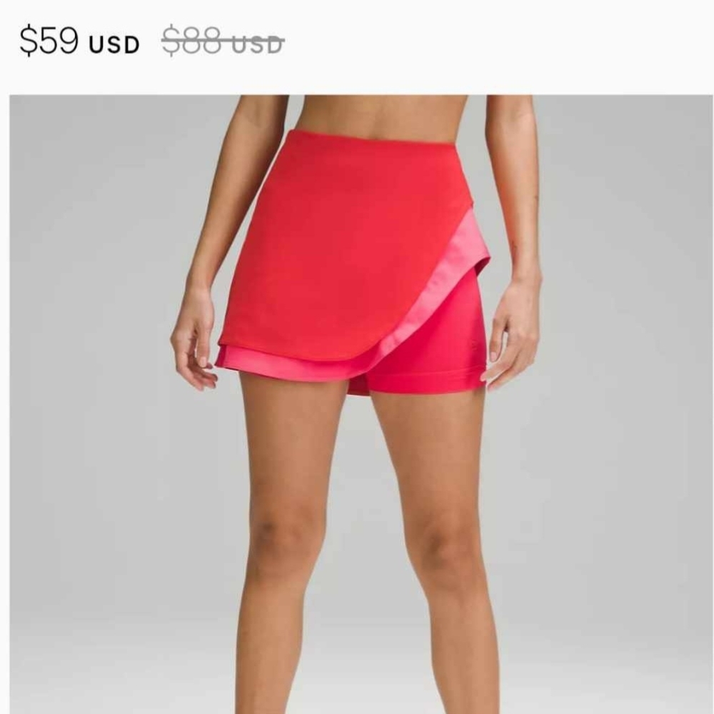 Red Athletic Skort